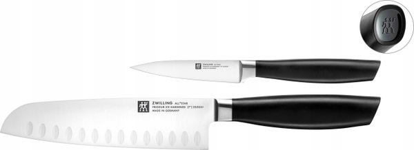 Zestaw noży do warzyw i owoców Santoku Zwilling All Star 2 elementy