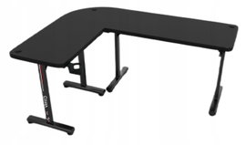 Biurko gamingowe narożne Cobra CR4552BK 154 x 75 x 118 cm Czarne