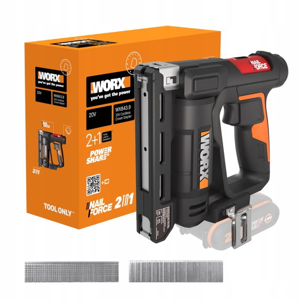 Sztyfciarka Worx WX843.9 Bez akumulatora