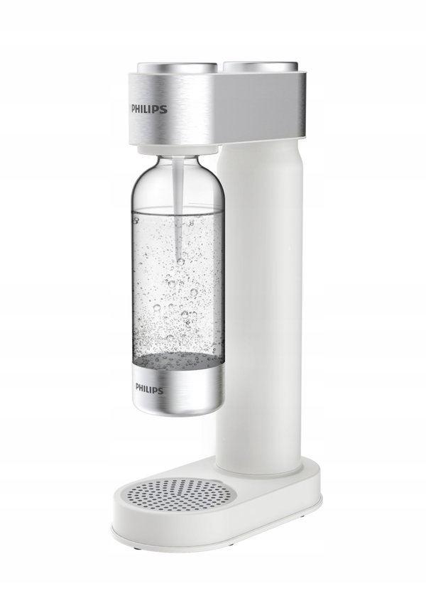 Saturator do gazowania wody Philips ADD4902WH/10 + Nabój z gazem Butelka 1L