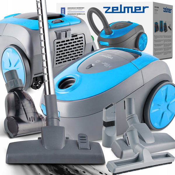 Odkurzacz tradycyjny Zelmer ZVC262 Tadek 800W Mini turboszczotka