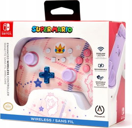 Gamepad bezprzewodowy PowerA Enhanced Princess Peach Plaid Nintendo Switch