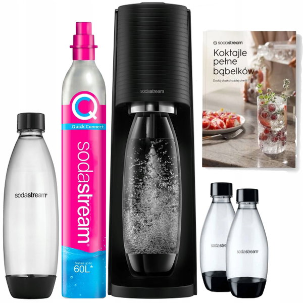 Saturator Sodastream Terra Hydration + 3 butelki + Nabój z gazem CO2