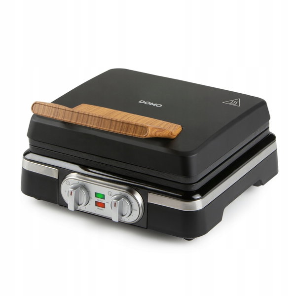 Gofrownica Domo DO9281W 1520W 2 Gofry Regulacja temperatury Czarna