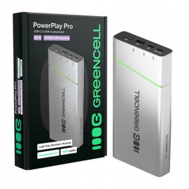Powerbank Green Cell PBPLGC20P PowerPlay Pro 20800mAh 65W Srebrny