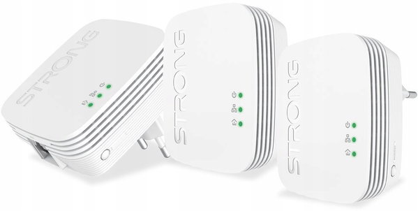 Transmiter sieciowy Powerline Strong 600 Triple Mini