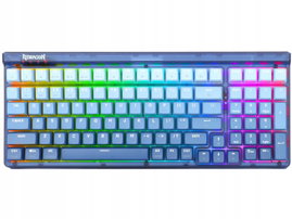 Klawiatura mechaniczna Redragon K656 Pro RGB Purple Switch Niebieska