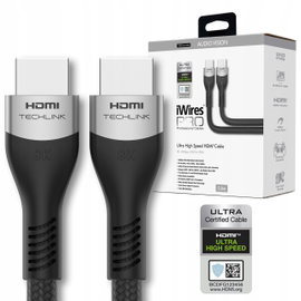 Kabel Przewód Techlink iWires Pro HDMI - HDMI 8K 5 metrów Czarny
