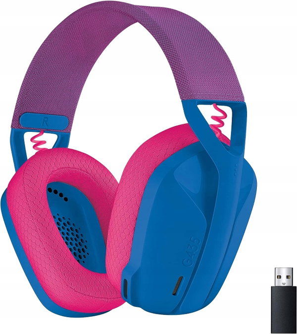 Słuchawki bezprzewodowe Logitech G435 Lightspeed Nauszne Niebieskie