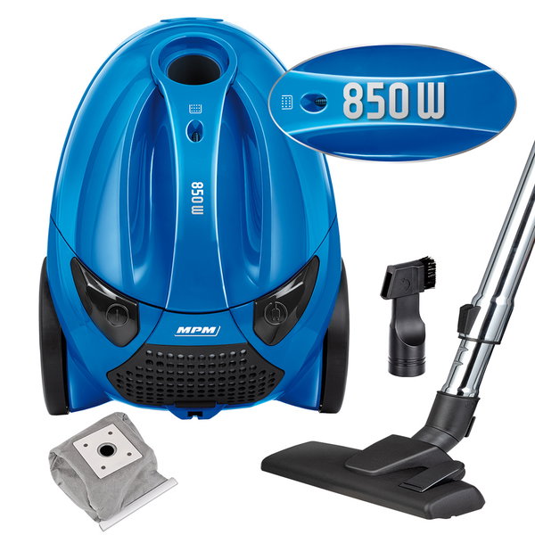 Odkurzacz tradycyjny MPM MOD-53 850W 1,5L Niebieski