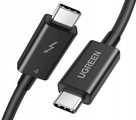 Kabel Przewód UGREEN USB-C - Thunderbolt 4 (USB-C) 100W 4K 0,8 metra Czarny