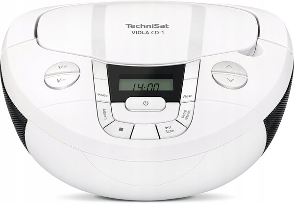 Radioodtwarzacz CD TechniSat VIOLA CD-1 FM DAB+ MP3 LCD AUX Bluetooth biały