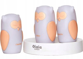 Lampka nocna Olala boutique Sowy dla dziecka 3 szt