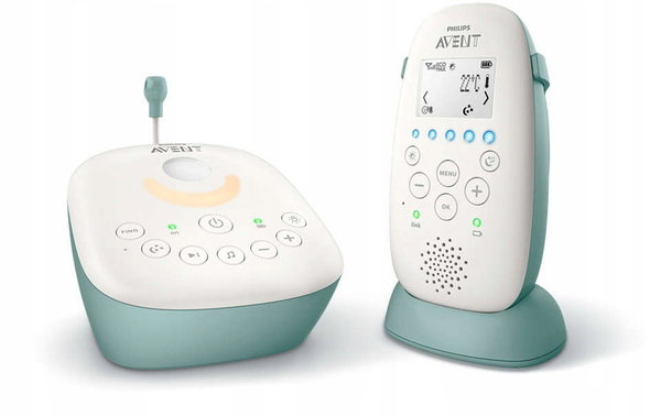 Niania elektroniczna Philips Avent SCD731/52 Kołysanki Termometr Projektor