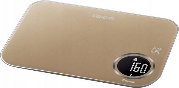 Waga kuchenna elektroniczna Sencor SKS 7077CH do 5 kg Bluetooth Beżowa