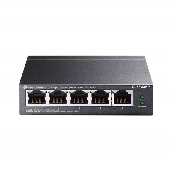 Switch TP-LINK TL-SF1005P 5 Portów LAN 10/100 Mbps Czarny