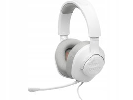 Słuchawki przewodowe z mikrofonem JBL Quantum 100M2 Nauszne Biały