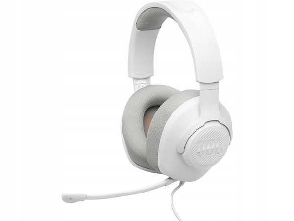 Słuchawki przewodowe z mikrofonem JBL Quantum 100M2 Nauszne Biały