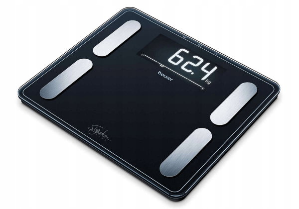 Waga łazienkowa z analizą składu ciała Beurer BF 410 do 200 kg Czarna