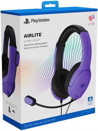 Słuchawki przewodowe z mikrofonem PDP Airlite Ultra Violet do PS4 / PS5