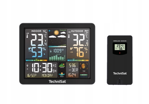 Stacja pogody TechniSat Imeteo 500 Zegar Pomiar temperatury / wilgotności