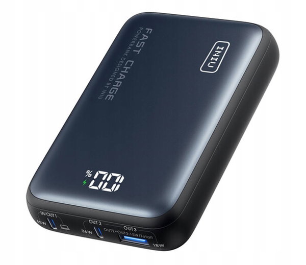 Powerbank INIU P62-P1 Leopard Power 20000mAh 65W Granatowy