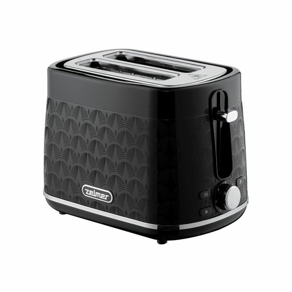 Toster dwuszczelinowy Zelmer ZTS8010 930W na 2 Tosty Grzanki Czarny