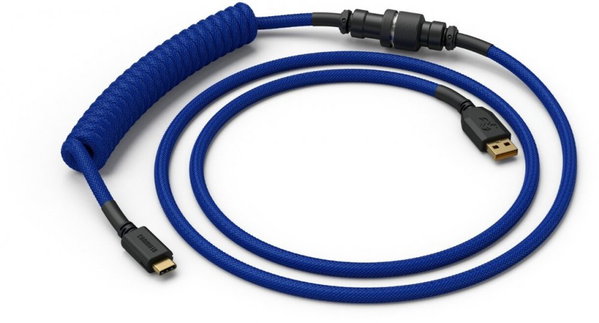 Kabel Przewód Glorious PC Gaming Race Coil Cable Cobalt USB-C - USB-A 1,37m