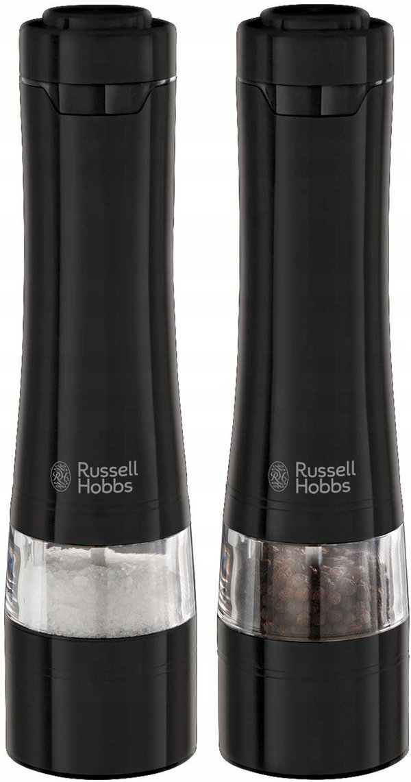 Zestaw młynków elektrycznych do soli i pieprzu Russell Hobbs Bateryjne