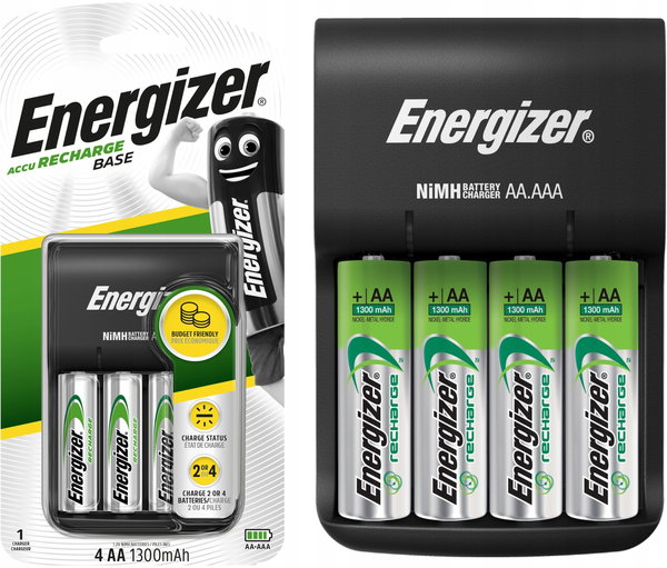 Ładowarka uniwersalna Energizer Base + 4 akumulatory AA 1300 mAh