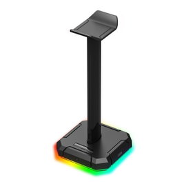 Stojak na słuchawki uniwersalny Redragon HA300 Scepter Pro HUB USB Czarny