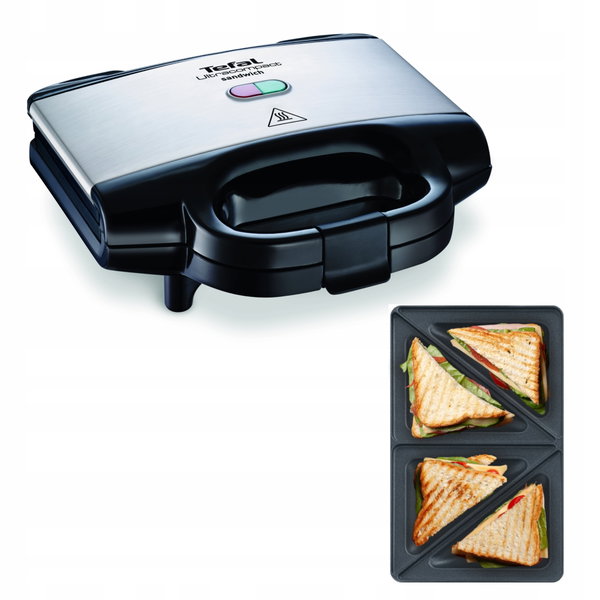 Opiekacz do kanapek toster Tefal Ultra Compact SM1552 700W lampki kontrolne