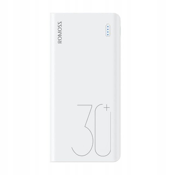 Powerbank Romoss PHP30 Pro Sense 8+ 30000 mAh 18W Biały Szybkie ładowanie