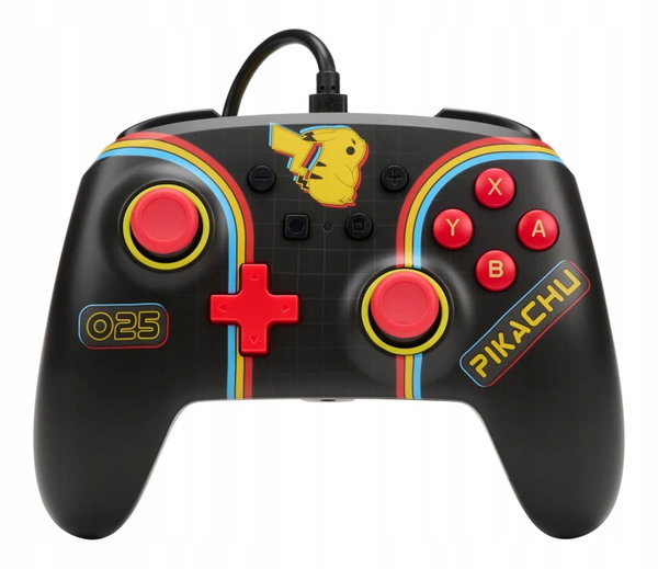 Gamepad PowerA Enhanced Pikachu Arcade do Nintendo