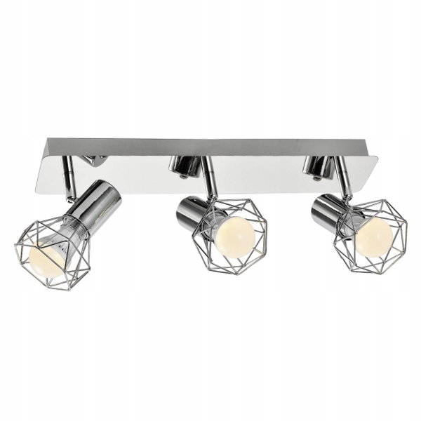 Reflektor punktowy ActiveJet AJE-BLANKA 3P 3 x 40W E14 Srebrny