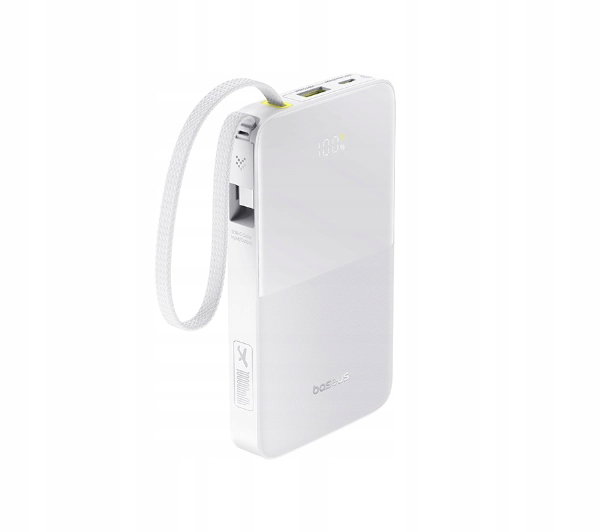 Powerbank Baseus EnerFill FC51 10000 Bipow2 Pro 22,5W Biały + Kabel USB-C
