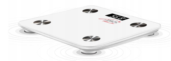 Waga łazienkowa elektroniczna Tech-Med FIT001 Bluetooth Analityczna Biała