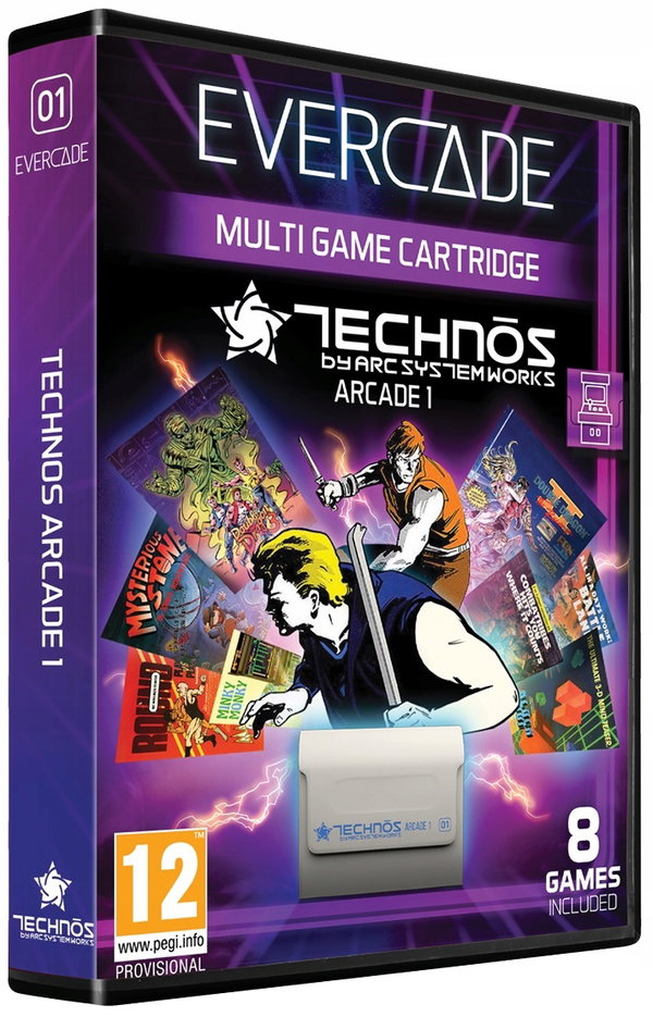 Evercade Technos Arcade 1 kartridż20 Gier retro