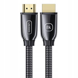 Kabel Przewód USAMS SJ497HD01 HDMI - HDMI 8K UHD 2m Czarny