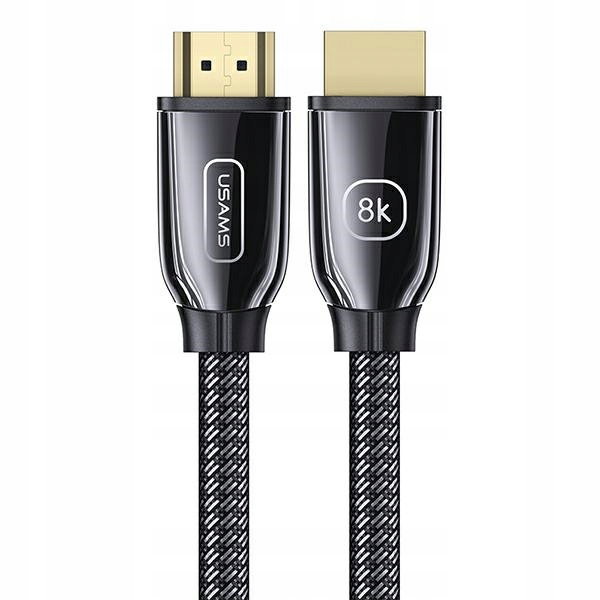 Kabel Przewód USAMS SJ497HD01 HDMI - HDMI 8K UHD 2m Czarny
