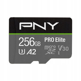 Karta pamięci PNY microSDXC PRO Elite 256GB 100 / 90 MB/s U3 / V30 / A2