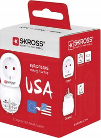 Adapter podróżny Skross z Polski do USA Kanada Brazylia Boliwia Peru Bahama
