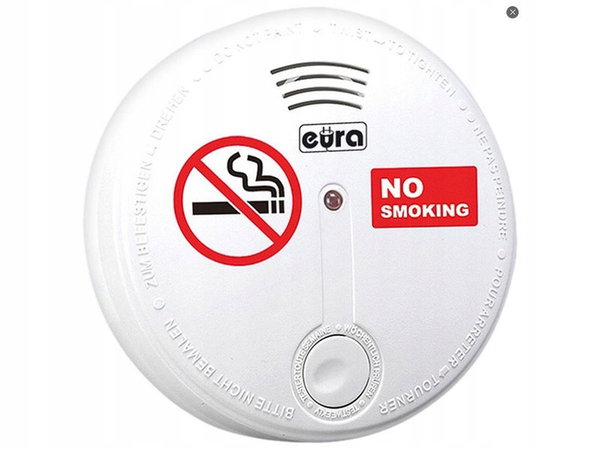 Czujnik dymu papierosowego Eura SD-20B8 85dB LED