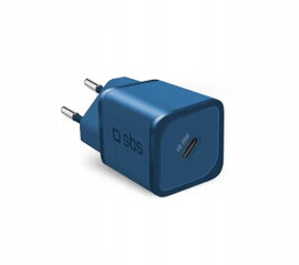 Ładowarka sieciowa SBS Mini Wall Charger GaN PD USB-C 20W Niebieska