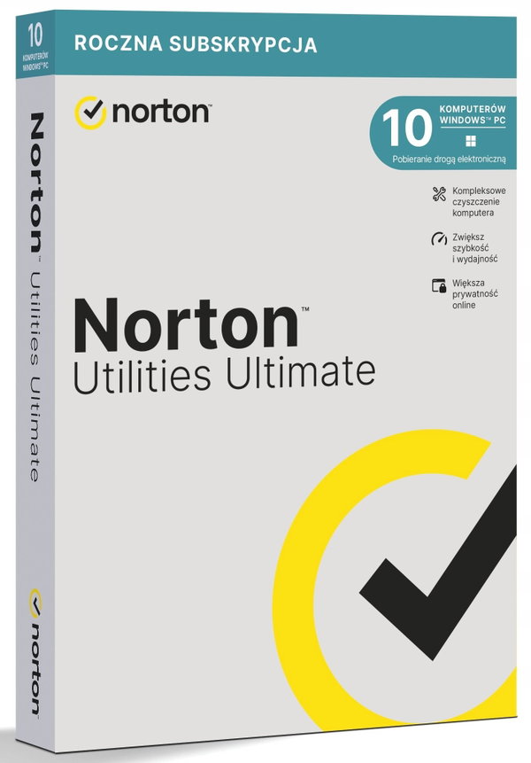 Oprogramowanie Norton Utilities Ultimate BOX 1 Użytkownik/10 Urządzeń/1 Rok