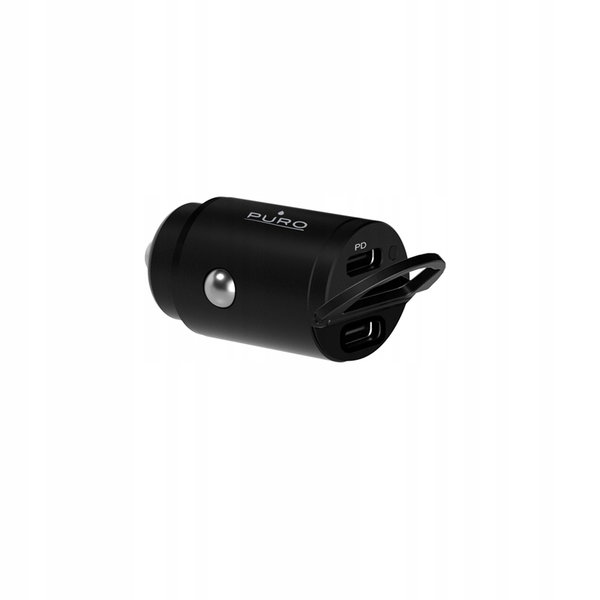 Ładowarka samochodowa Puro Mini Car 2x USB-C Power Delivery 30W Czarny