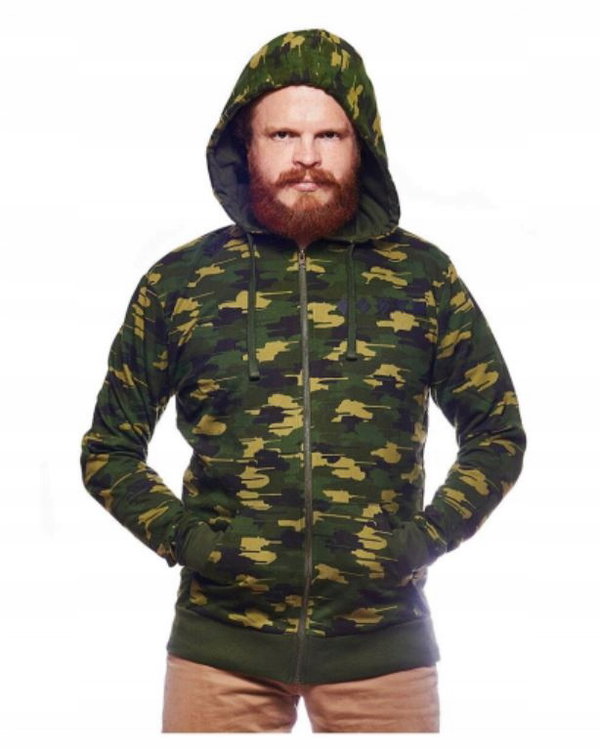 Bluza rozpinana z kapturem Good Loot World of Tanks Hoodie S Zielona