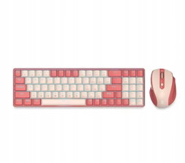 Zestaw Klawiatura + Mysz Redragon BS-8772CB Biało-czerwony bezprzewodowy