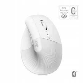 Mysz ergonomiczna Logitech Lift Pionowa Right dla Mac Biała bezprzewodowa