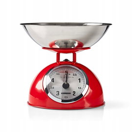 Waga kuchenna mechaniczna z misą Melissa do 5kg Czerwona